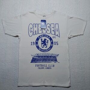 Chelsea FC Graphic T-Shirt Mens 2XL White Brand New Soccer Fulham London Stadium